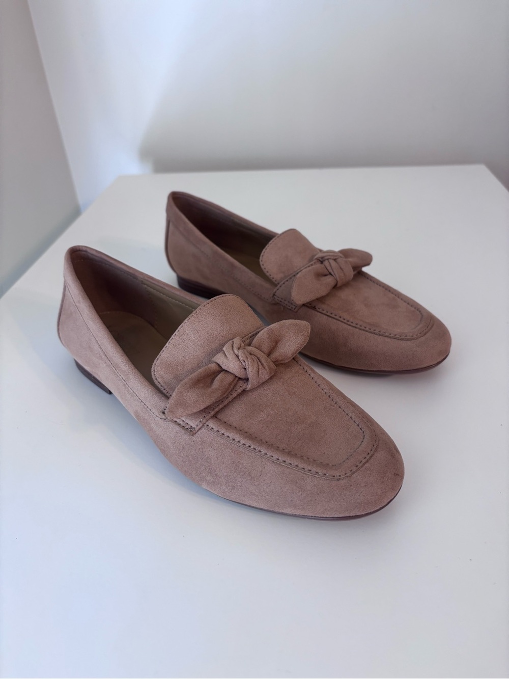 J. Crew Suede Knot Loafers in Taupe Size 6